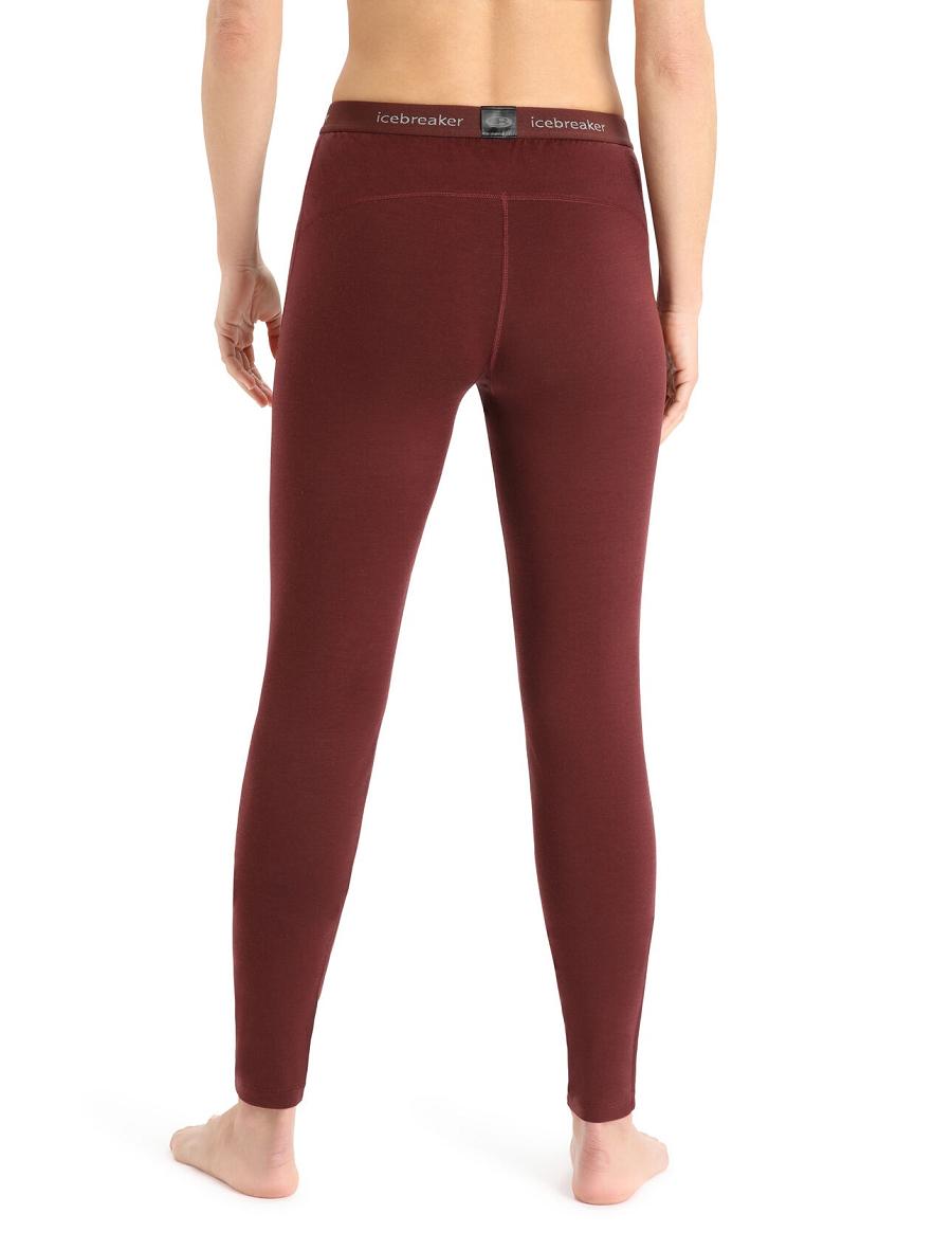 Espresso Women's Icebreaker Merino 200 Oasis Thermal Leggings One Piece & Sets | USA 1769GSOL